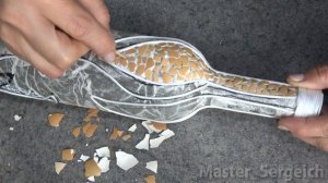 I took a glass bottle, eggshells, and made something brilliant! AWESOME bottle crafts, bottle decor