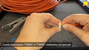 Монтаж экранированного полевого коннектора RJ-45 8P8C
