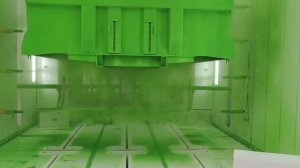 Окраска прицепов самосвалов порошком