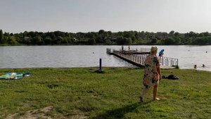 ВАЛКИ - пляж в Валках под Харьковом и кафе у трассы