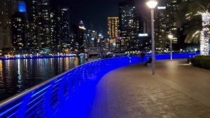 Дубай Марина ночью