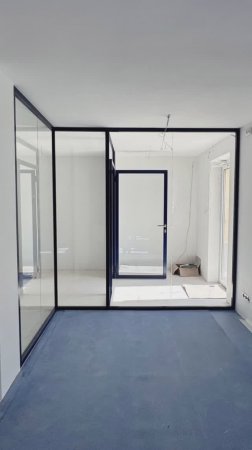 Перегородка «Лофт» в синем цвете в детском центре г. Верхняя Пышма