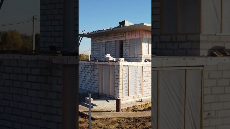 КАМЕННЫЙ загородный дом #каменныйдом #загородныйдом #частныйдом #стройка #строительнаякомпания #баня