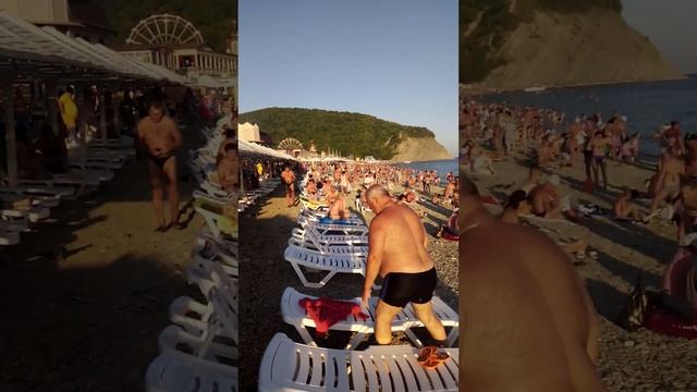 Август 2019 Архипо-Осиповка Ситуация на пляже людей бум смотреть онлайн