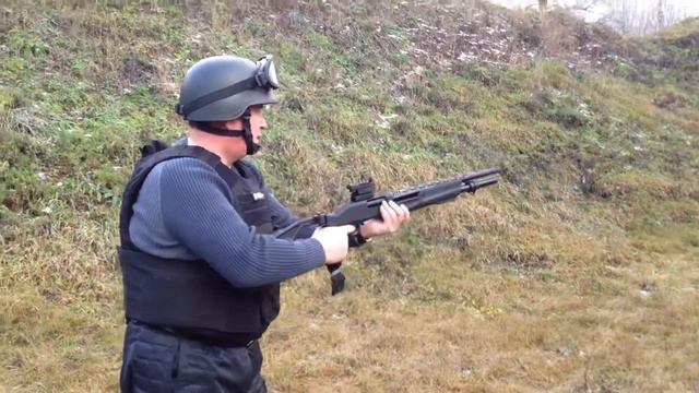 Стрельба с помпового ружья 12 калибра смотреть онлайн