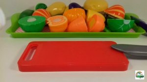 Velcro Fruits Vegetables Berries in Eng & Rus. Фрукты Овощи Ягоды на Рус и Анг