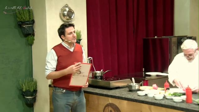Millefoglie di filetto con topinambur, puntarelle e bagna cauda light, chef Water Ferretto