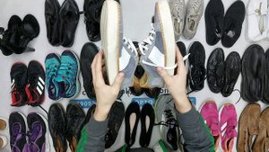 32894 Обувь весна-лето, 9пак, scarpe crema 25, секонд (extra) оптом