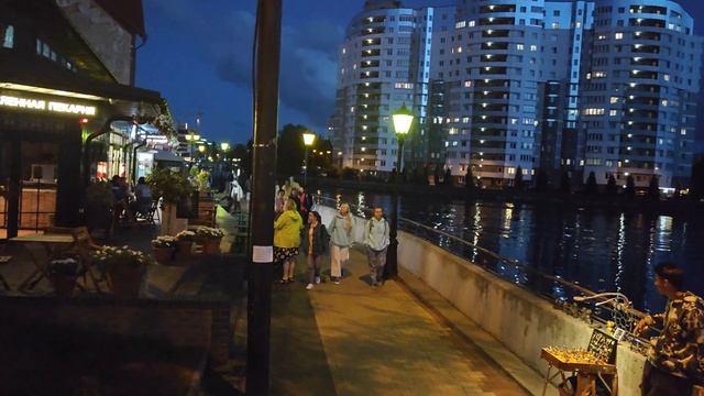 Калининград. Вечерняя прогулка по Рыбной деревне смотреть онлайн