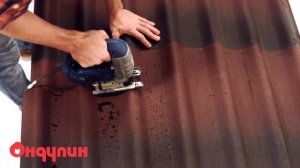 52  Вариант примыкания вент трубы с кровлей Черепица Ондулин