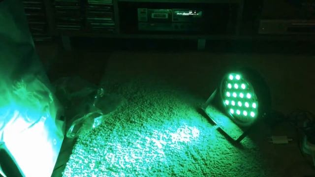 Стробоскоп LED PAR LIGHT 54 HOTU работа под музыку смотреть онлайн