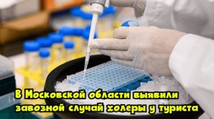 В Московской области выявили завозной случай холеры у туриста