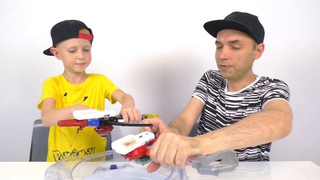 Папа хотел выиграть все битвы, но что то пошло не так. Новый неизвестный Волчок Бейблэйд. смотреть онлайн