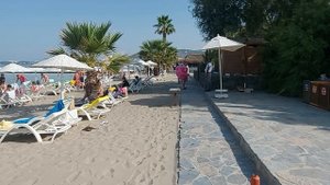 Обзор пляжа Atlantique holiday club Кушадасы