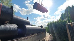 разгрузка колодцев оникс из поэтилена
