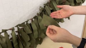 Как быстро плести маскировочную сеть. Видеоинструкция