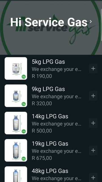 How to order gas bottle refill home delivery on WhatsApp | Helderberg