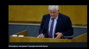 Пленарное заседание Государственной Думы