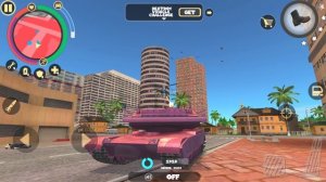 Rope Hero: Vice Town (Transformer Jumped on Pink Tank)Transformer vs Army Tank - Android Gameplay H