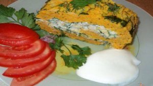 Рулет морковный.