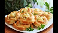 ПИРОЖКИ С КУРИЦЕЙ И КАРТОФЕЛЕМ! Из слоёного теста. Вкуснотища!