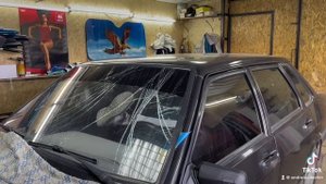 Как быстро снять лобовое стекло ваз2109