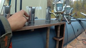 тюнинг лодки пвх. держатели для спиннинга