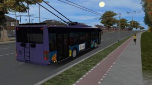 Omsi 2 Электро ЛАЗ 12 троллейбус ЛАЗ Е183, карта Братаново