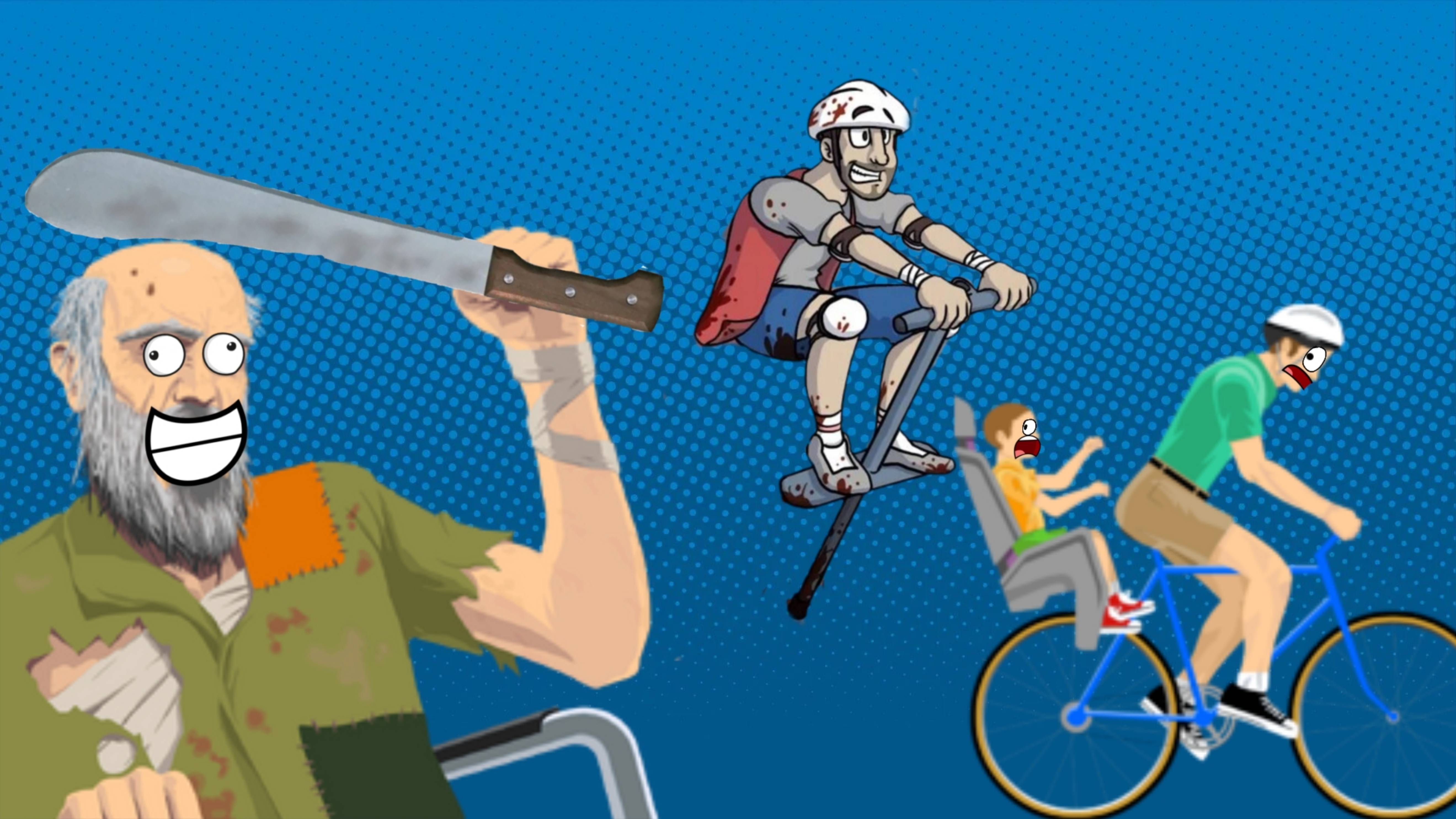 Бомж негодяй в Happy Wheels 6#.