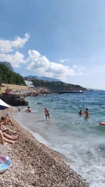 обзор пляжа и вид на Форосовский кант смотреть онлайн