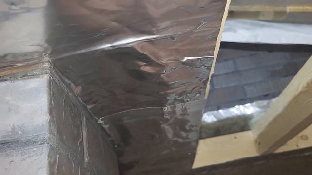 Противопожарная разделка Печной трубы в Срубе. Крыша и перекрытие. Изнутри смотреть онлайн