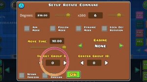 Гайд, как пользоваться "Rotate" триггером | Geometry Dash