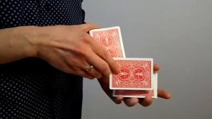 Как выдвинуть карту из колоды на 90°, показ 4 карт