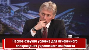 Песков озвучил условие для мгновенного прекращения украинского конфликта