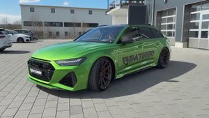 840 л. с.  Audi RS6 2025 года от BTM Turbo — звук, интерьер и экстерьер
