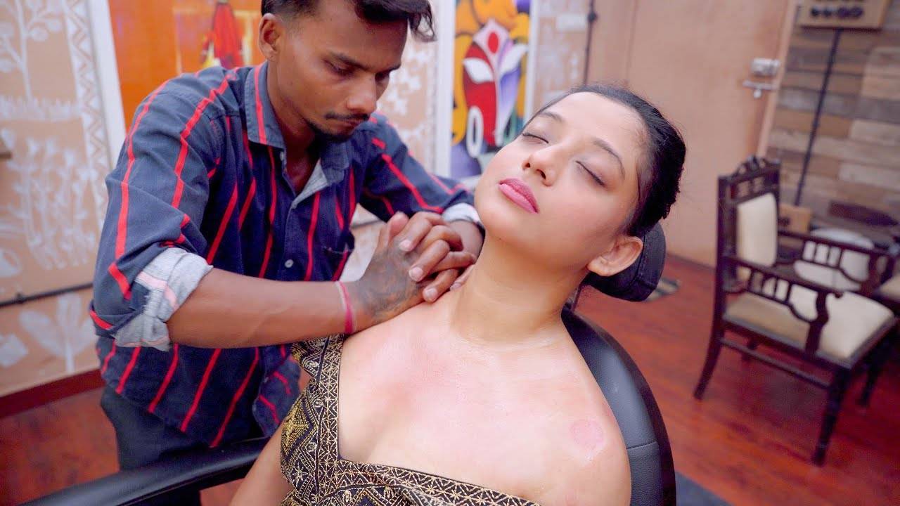 Master Cracker Intense Cupping Back Massage ASMR ｜ Indian Massage