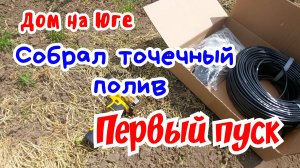 Дом на Юге. Собрал точечный полив. Первый пуск.