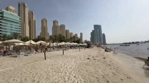 Дубай.Пляж отеля Hilton Dubai Jumeirah.10.08.2024.Воздух 41градус, вода 35 гр. #пляж #beach #dubai
