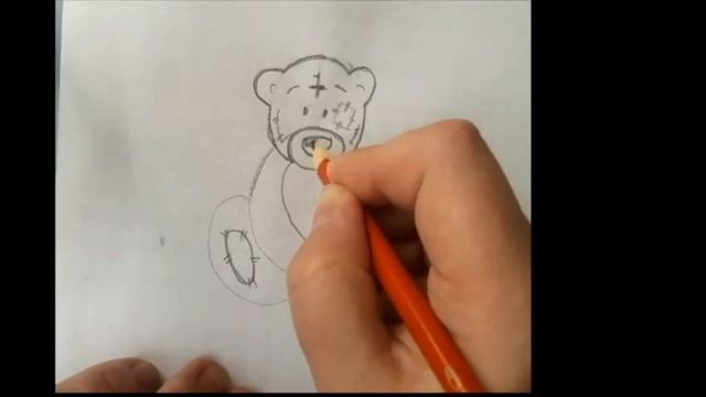 Как нарисовать мишку Тедди, легко и просто смотреть онлайн