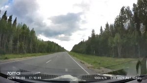 Driving in Arkhangelsk region: Няндома - Каргополь 08/06/2024 (timelapse 4x)