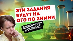 Эти задания будут на ОГЭ по химии 2025 (разбор пробника из сборника от составителей экзаменов)