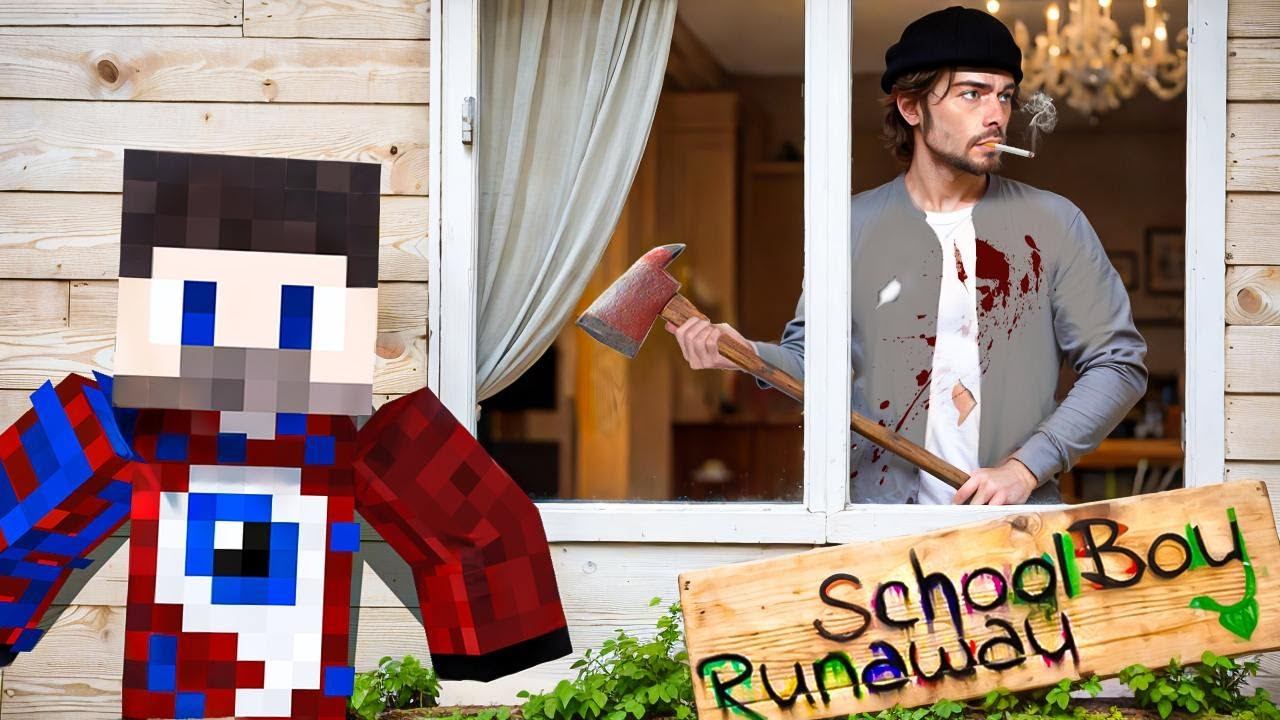 ПОДГЛЯДЫВАЮ ЗА СОСЕДОМ ЗЛЫХ РОДИТЕЛЕЙ в SCHOOLBOY RUNAWAY в Майнкрафт..