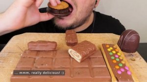 ASMR CHOCOLATE PARTY MUKBANG *CHOCOLATE DESSERTS, MILKA, KINDER, BOUNTY, MARSHMALLOW (NO TALKING)