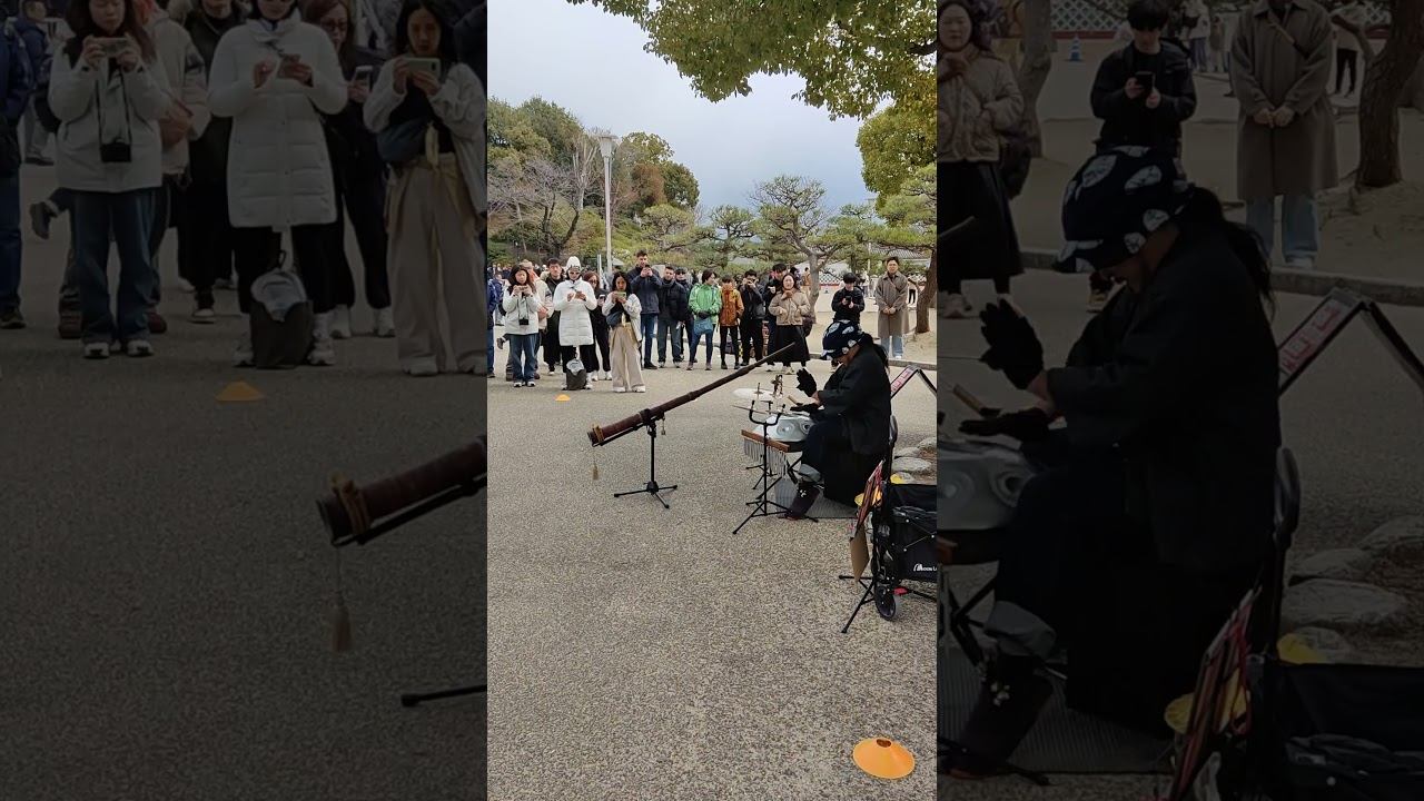 Уличный музыкант играет в #kioto прямо во дворце императора #japan #travel #streetmusic смотреть онлайн