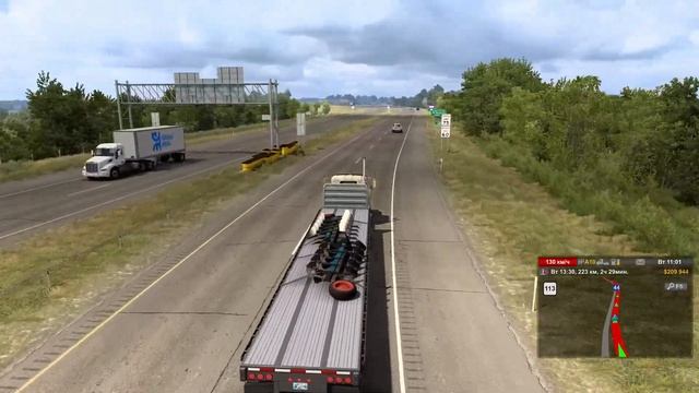 ШТАТ ПРОВОРНЫХ: посетить все города Оклахомы. Мак-Алестер - Лотон ➣ American Truck Simulator #64 смотреть онлайн