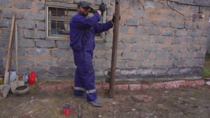 Хватит лежать на диване сказал я себе и пошёл строить столбик СТРОИТЕЛЬСТВО от ПОДВАЛ ИЛЬИЧА
