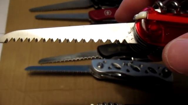 Тест пил Victorinox, Wenger и китайских копий Victorinox