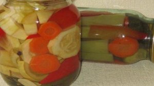 Консервированные кабачки с морковью и болгарским перцем