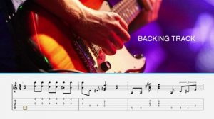 Blues Riff in A(tab,backing track)
