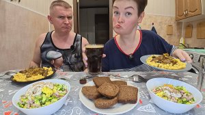 Мукбанг открыли СЕЗОН, НАЛОПАЛИСЬ вкусной окрошки от пуза! Вован попросил ДОБАВКИ! Семейный ужин